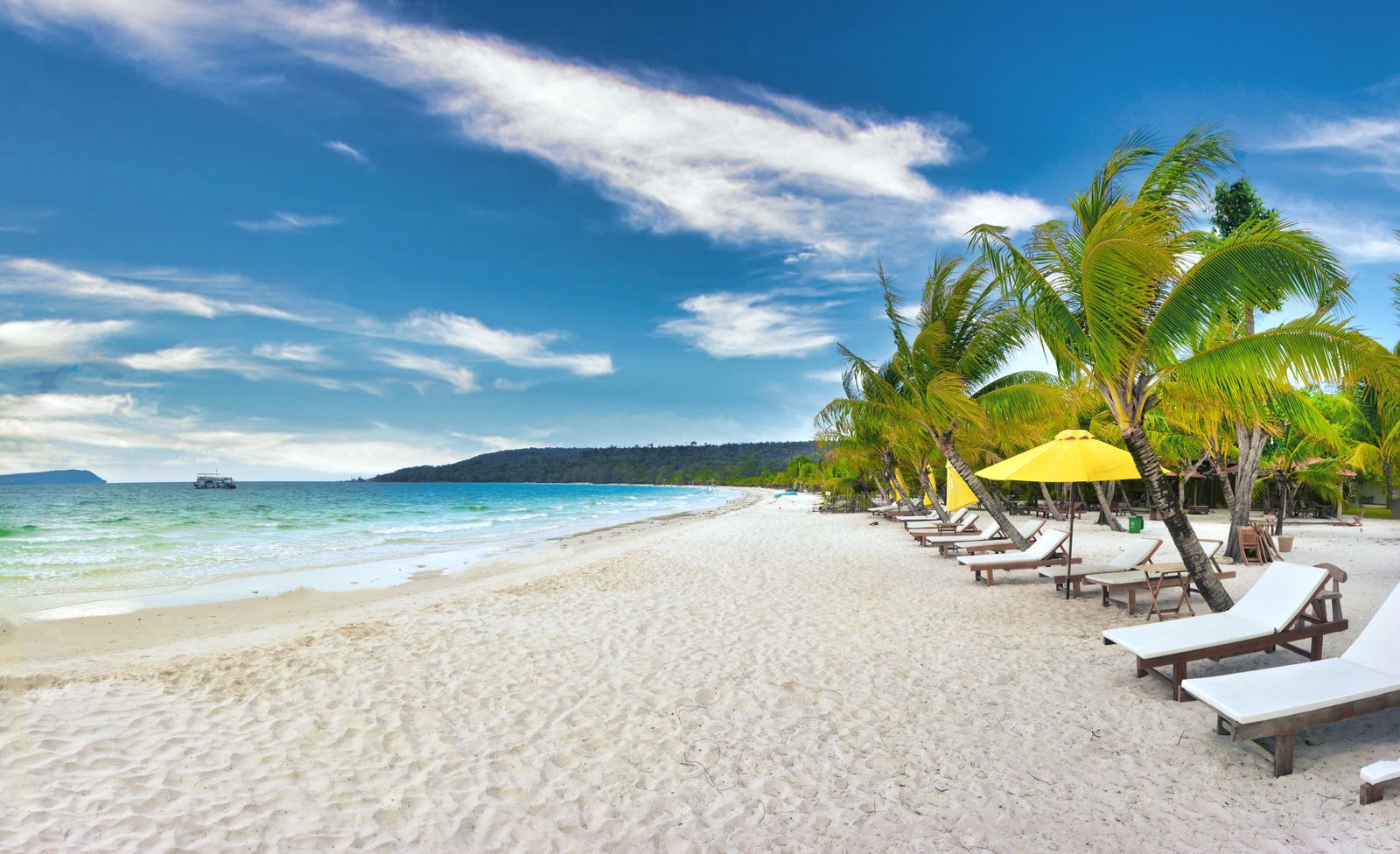 Plage tropicale du Cambodge