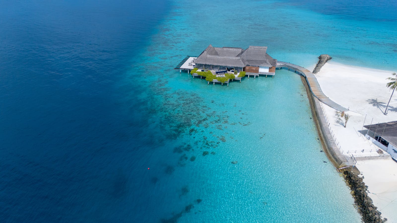 Lagon turquoise de Bora Bora avec mont Otemanu
