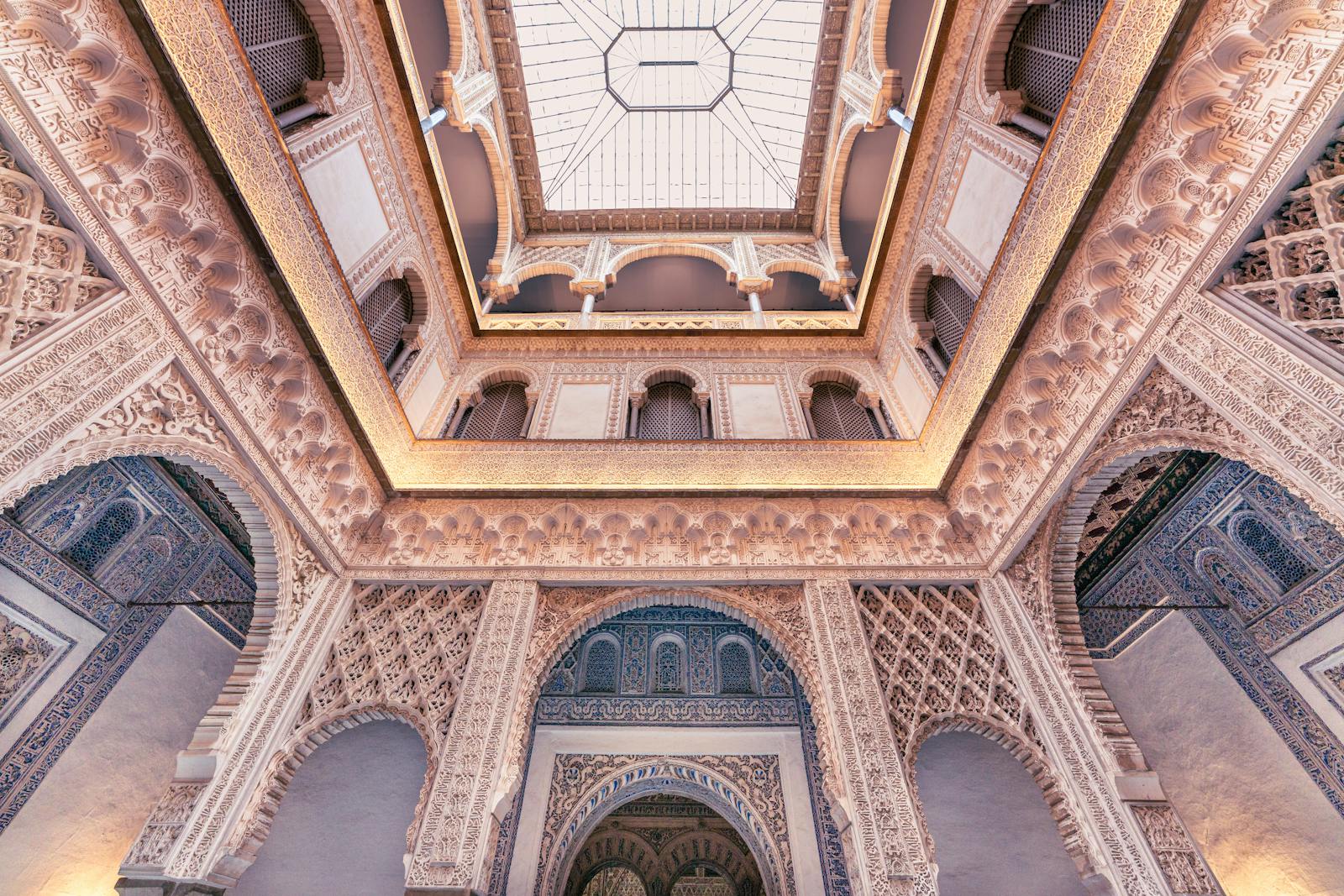 Plaza de España de Séville en fin de journée