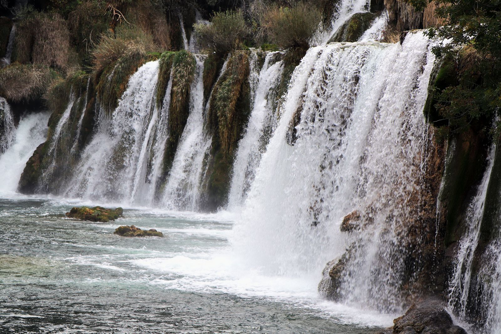 La cascade de Skradinski Buk dans le parc national de Krka, Croatie