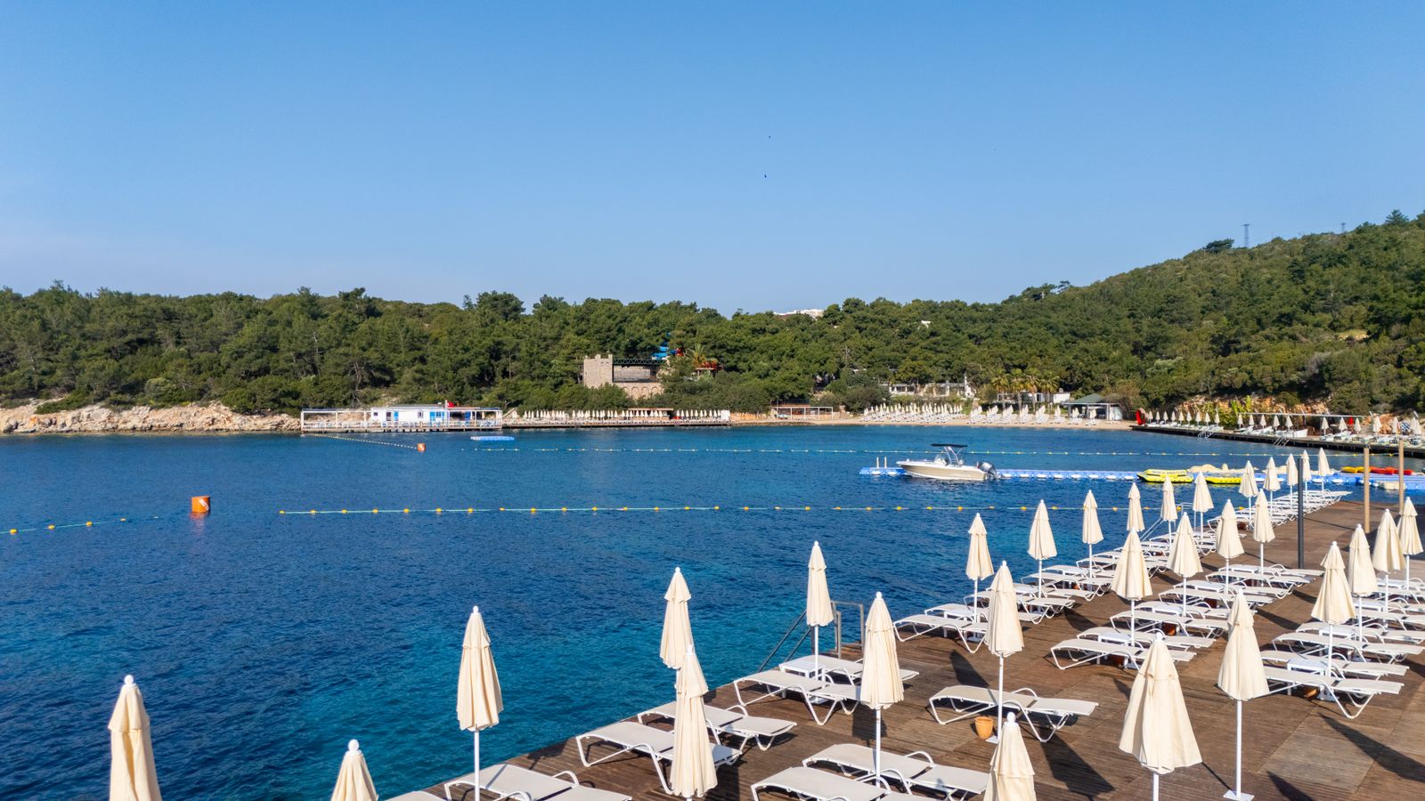 Resort en bord de mer Égée près de Bodrum, Turquie
