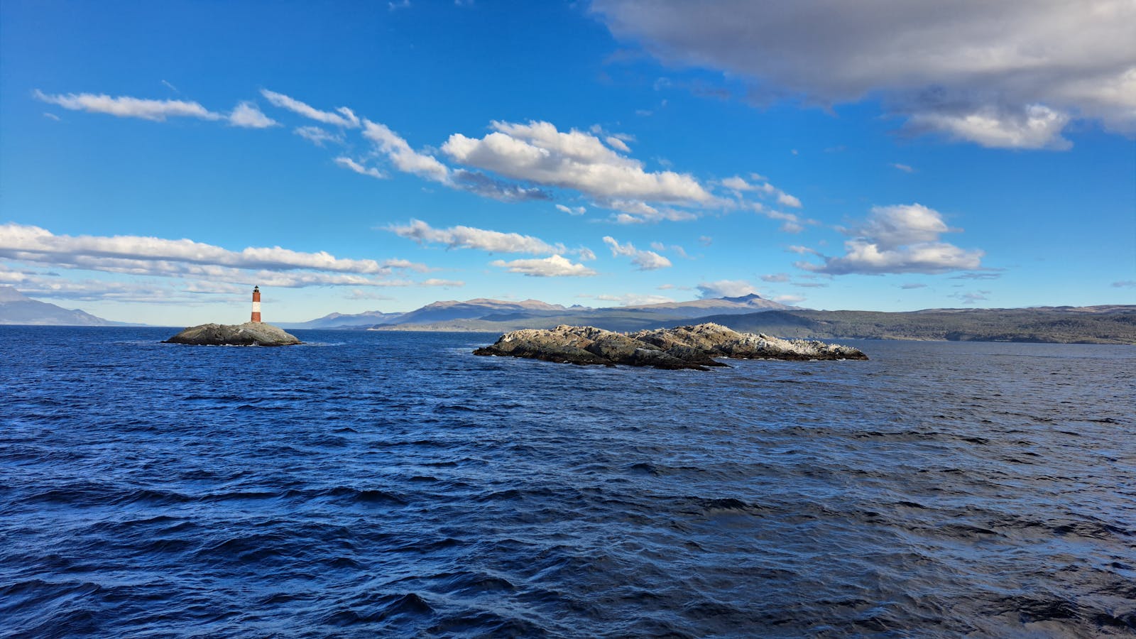 Phare Les Éclaireurs sur le canal de Beagle à Ushuaia, Terre de Feu