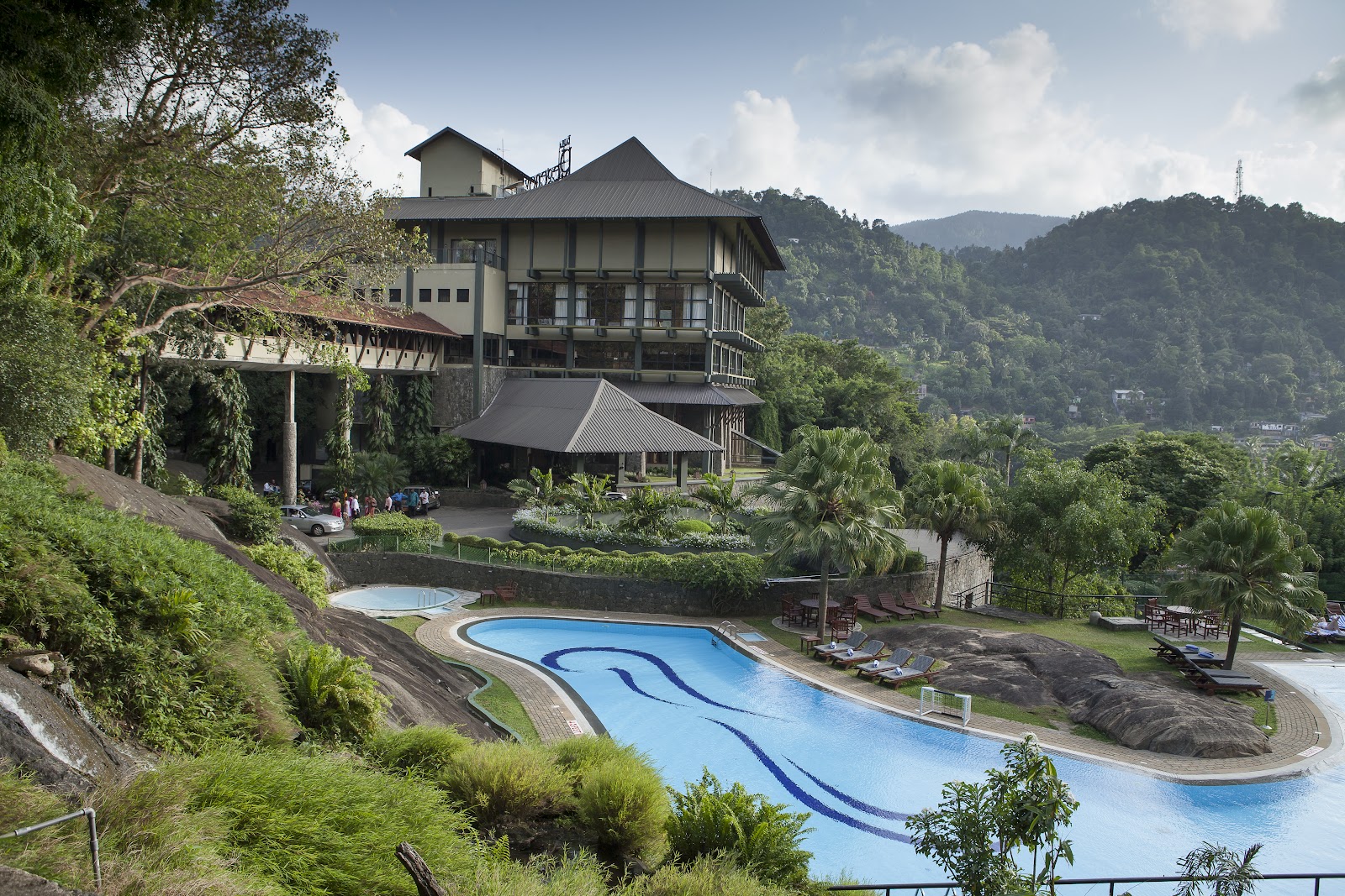 Vue sur les plantations de thé du Sri Lanka