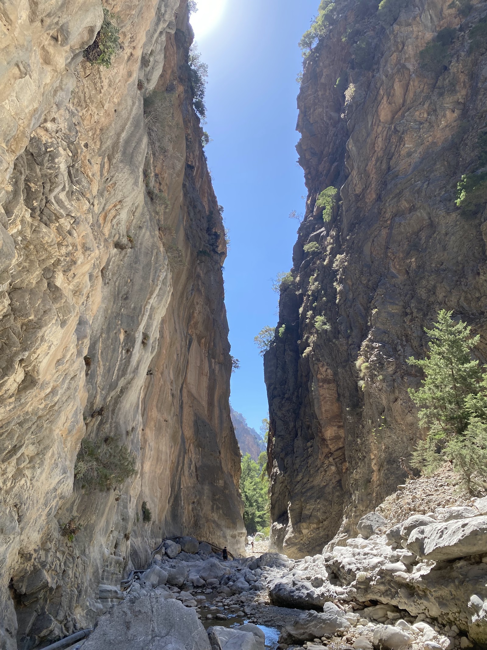 Gorges étroites de Samaria en Crète occidentale