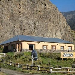Hôtel de montagne à El Chaltén au pied du Fitz Roy en Patagonie argentine
