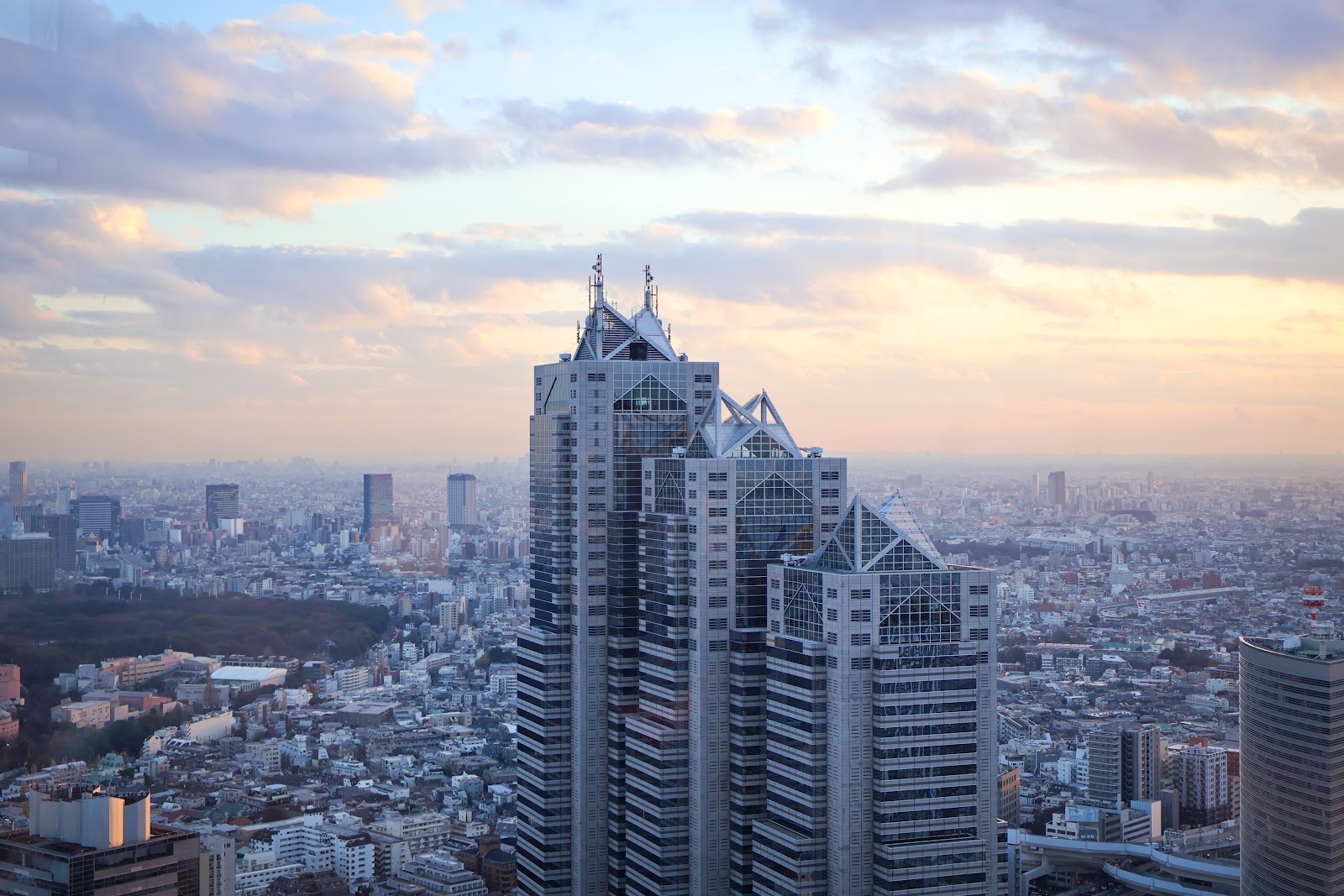 Vue panoramique de Tokyo depuis un hôtel de Shinjuku