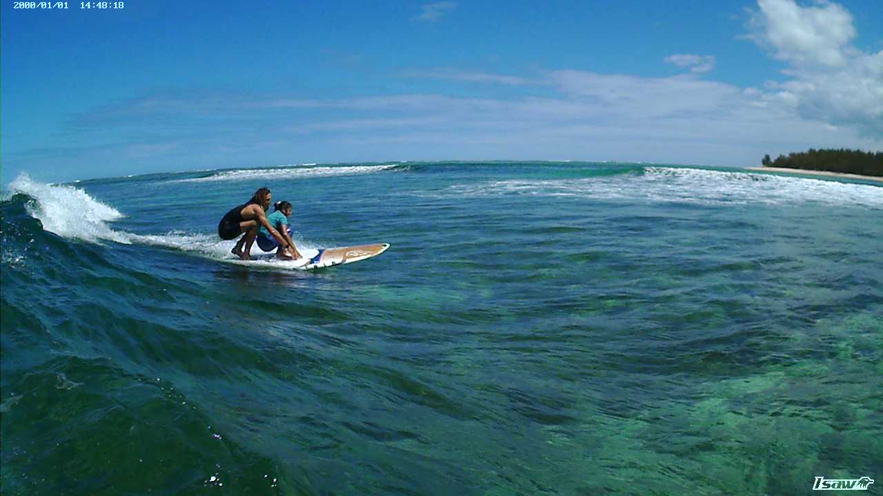 Kitesurf à Le Morne sur le lagon turquoise