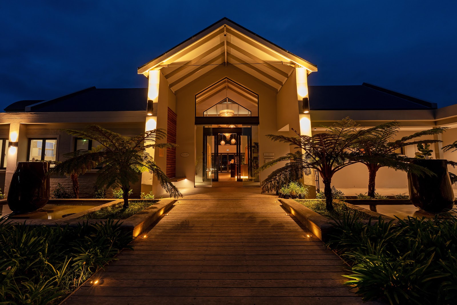 Domaine avec jardins et piscine à Knysna sur la Route des Jardins, Afrique du Sud