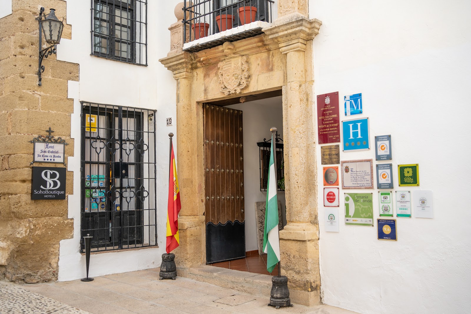 Demeure-palais historique reconvertie en hôtel de charme dans la vieille ville de Ronda