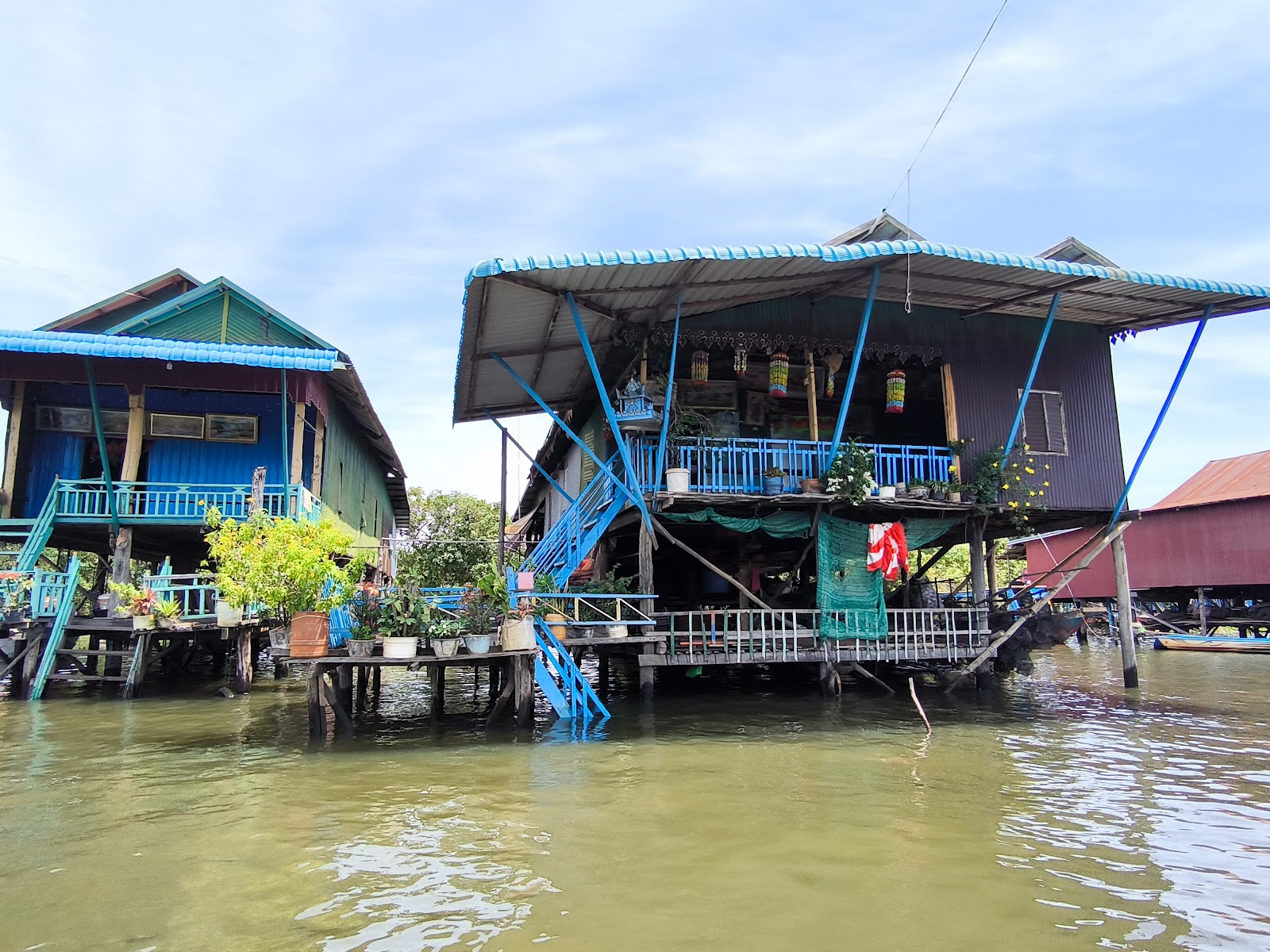 Village flottant sur le Tonlé Sap au Cambodge
