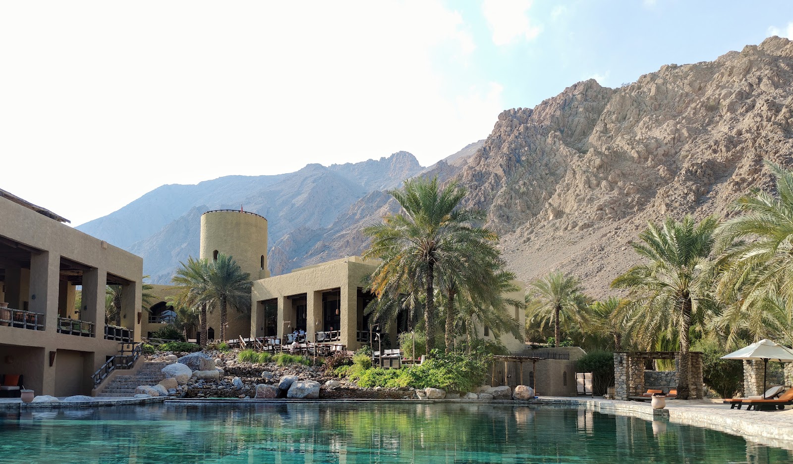 Villas Six Senses Zighy Bay vues depuis la plage, Musandam
